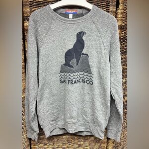 Culk-Gray San Francisco‎ Graphic Sweatshirt, Womens size: Large